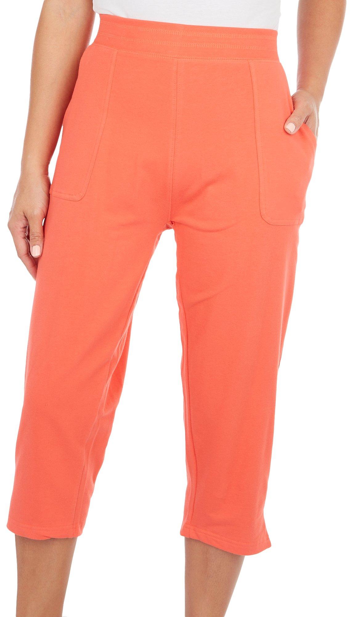 Women's Orange Cropped Pants