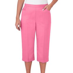 Alfred Dunner Womens Island Twill Capris