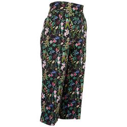 Coral Bay Womens 21 in. Painted Floral Favorite Fit Capri