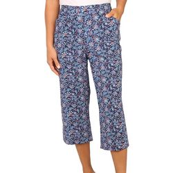 Coral Bay Womens 21in. Paisley Pull On Capri