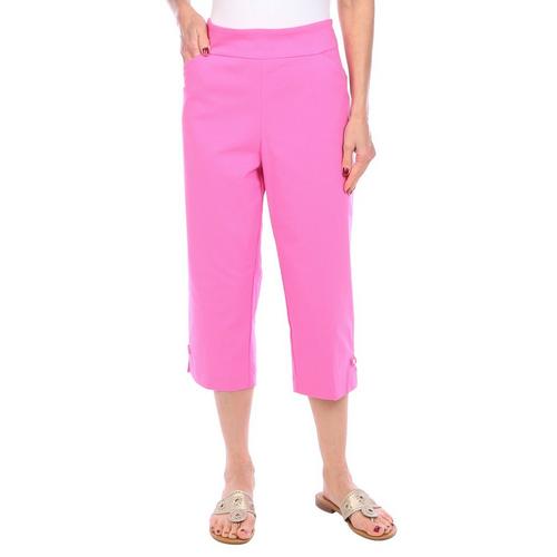 Coral Bay Womens 21 in. Solid Capris