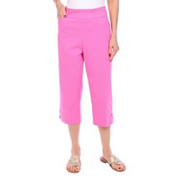 Womens 21 in. Solid Capris