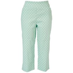 Coral Bay Womens 21 in. Graphic Favorite Fit Capri