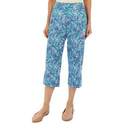 Coral Bay Womens Print 20 in. Mill Capris