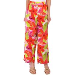 Womens Tropical Floral Linen Pants