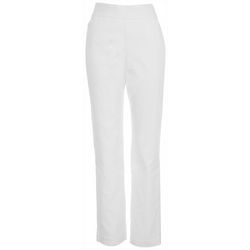 Coral Bay Womens Wear To Work Solid Pants