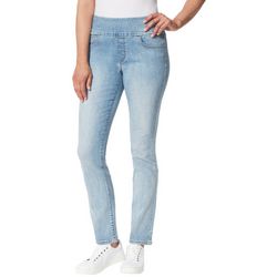 Gloria Vanderbilt Womens Amanda 31 in. Pull-On Denim Jeans