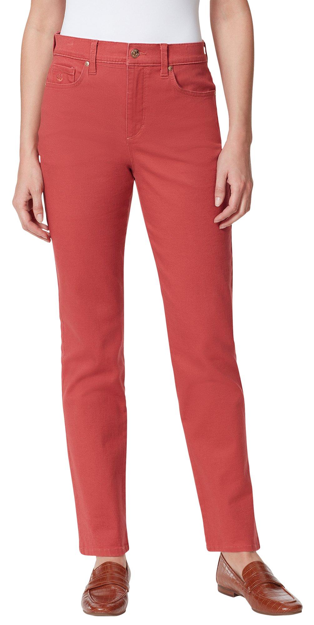Womens Amanda 31 in. Average Solid Slimming Hi-Rise Jean