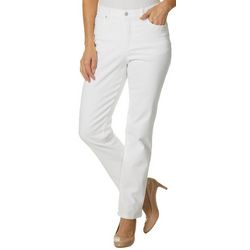 Gloria Vanderbilt Womens Amanda Original White Jeans