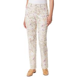 Womens Floral Jeans