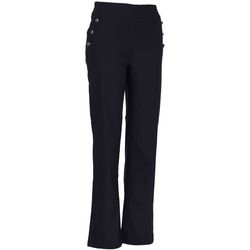 Fit Sight Womens Button Accent Pocketed Stretch Fit Pants