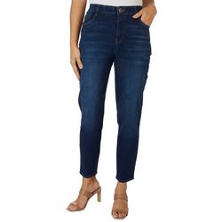 Recreation Womens 28 in. Solid Hi-Rise Skinny Jeans