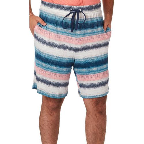 Ande Mens Stripe Pattern Pajama Shorts