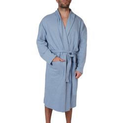 Mens Textured Thermal Sweater Robe