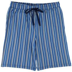 Mens Lush Luxe Vertical Stripe Print Pajama Shorts