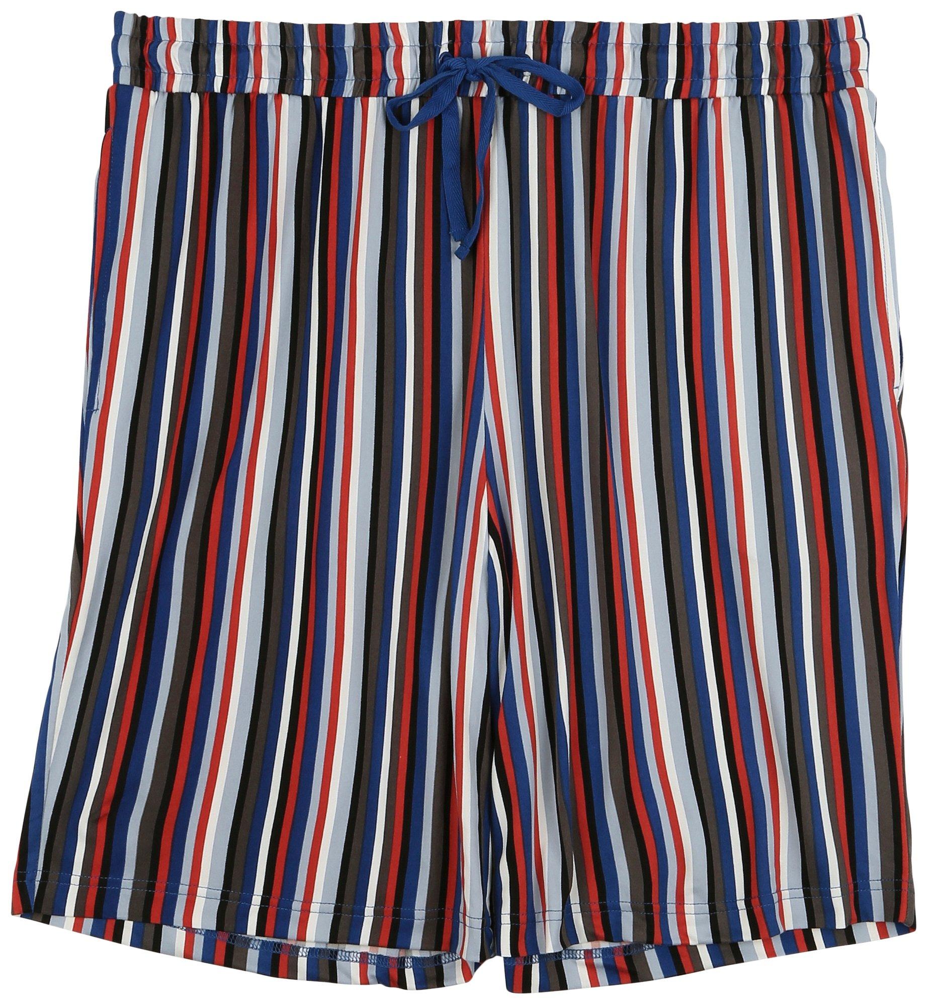 Ande Mens Stripe Drawstring Pajama Sleep Shorts