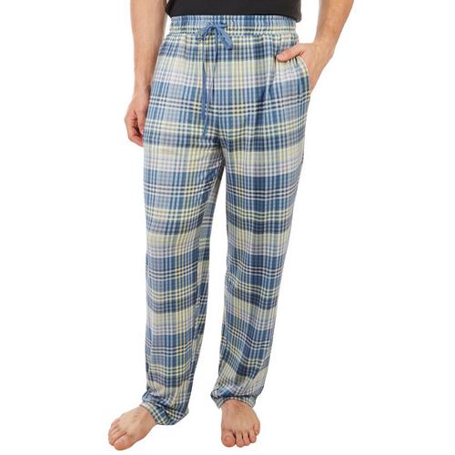Ande Mens Plaid Elastic Waist Pajama Pants