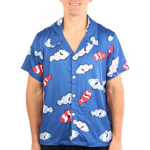 Ande Mens Clownfish Print Short Sleeve Sleep Shirt