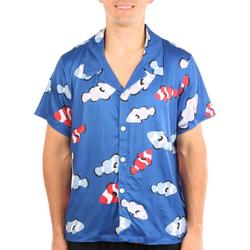 Mens Clownfish Print Short Sleeve Sleep Shirt
