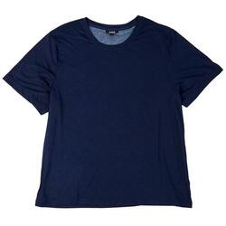 Mens Lush Luxe Solid Color Short Sleeve Sleep T-Shirt