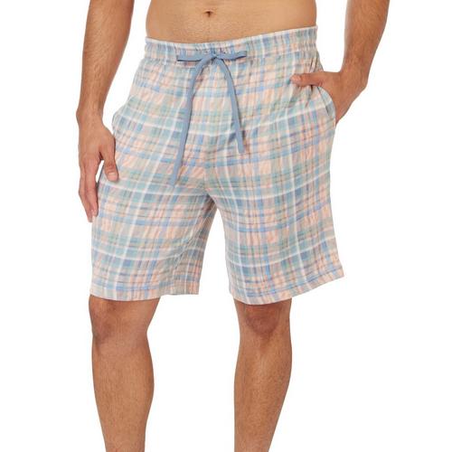 Ande Mens Whisper Luxe Jam Plaid Pajama Shorts