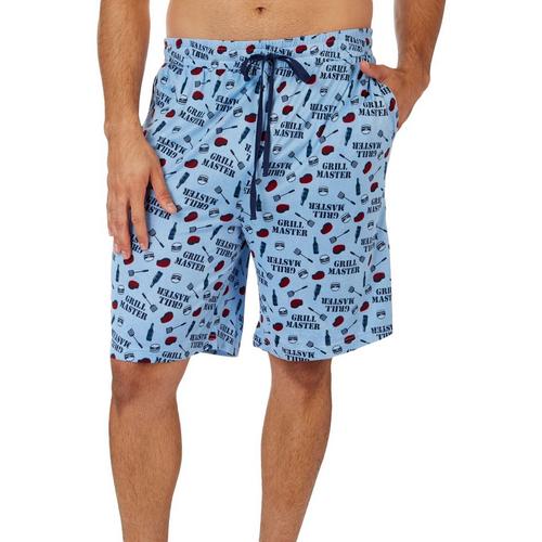 Ande Mens Lush Luxe Grill Master Print Sleepwear