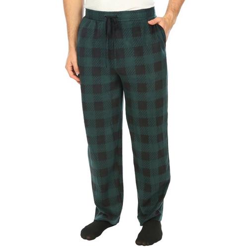 Ande Mens Superspan Plaid Print Pajama Pants