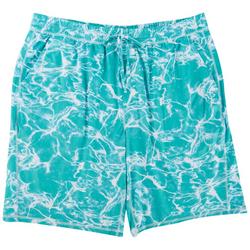 Mens Atlantis Water Print Pajama Shorts