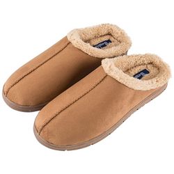 Wembley Mens Microsuede Shearling Lining Clog Slippers