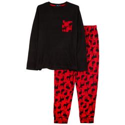 Mens 2-Pc. Fleece Pajama Set
