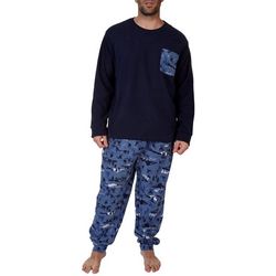 PLD Mens 2-pc. Mountain Print Sleep Top & Fleece Pants Set