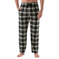 IZOD Men Silky Fleece Plaid Pajama Pants