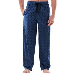 IZOD Mens Star Print Silky Fleece Pajama Pants
