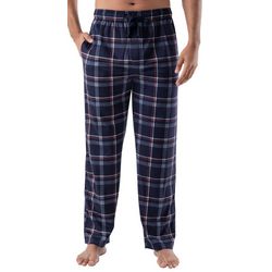 IZOD Mens Check Silky Plaid Pajama Pants