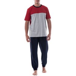 IZOD Mens 2-Pc Colorblocked Sueded Jogger Set