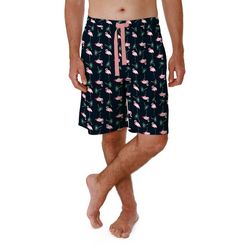 IZOD Mens Flamingo Print Sleep Bottoms Shorts