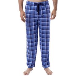IZOD Mens Flannel Fleece Elastic Waist Sleep Bottom Pants