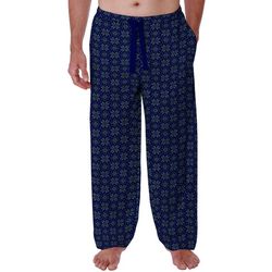 IZOD Mens Print Flannel Elastic Waist Sleep Pants