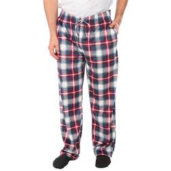Mens Fleece Plaid Pajama Pants