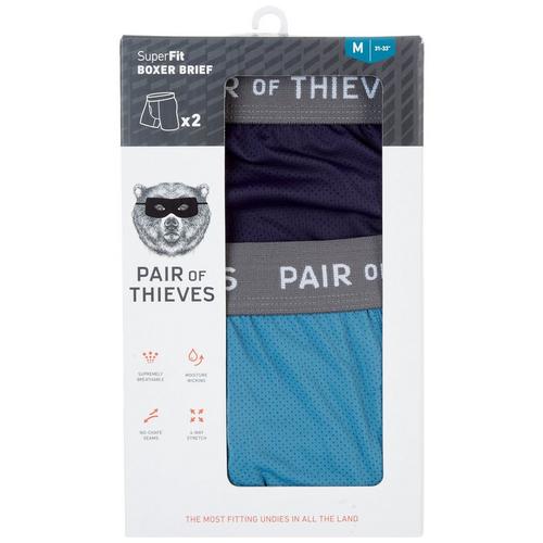 Pair of Thieves Mens 2-pk. Solid Performance Boxer