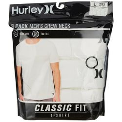 Hurley Mens 3-pk. Crew Neck T-Shirts