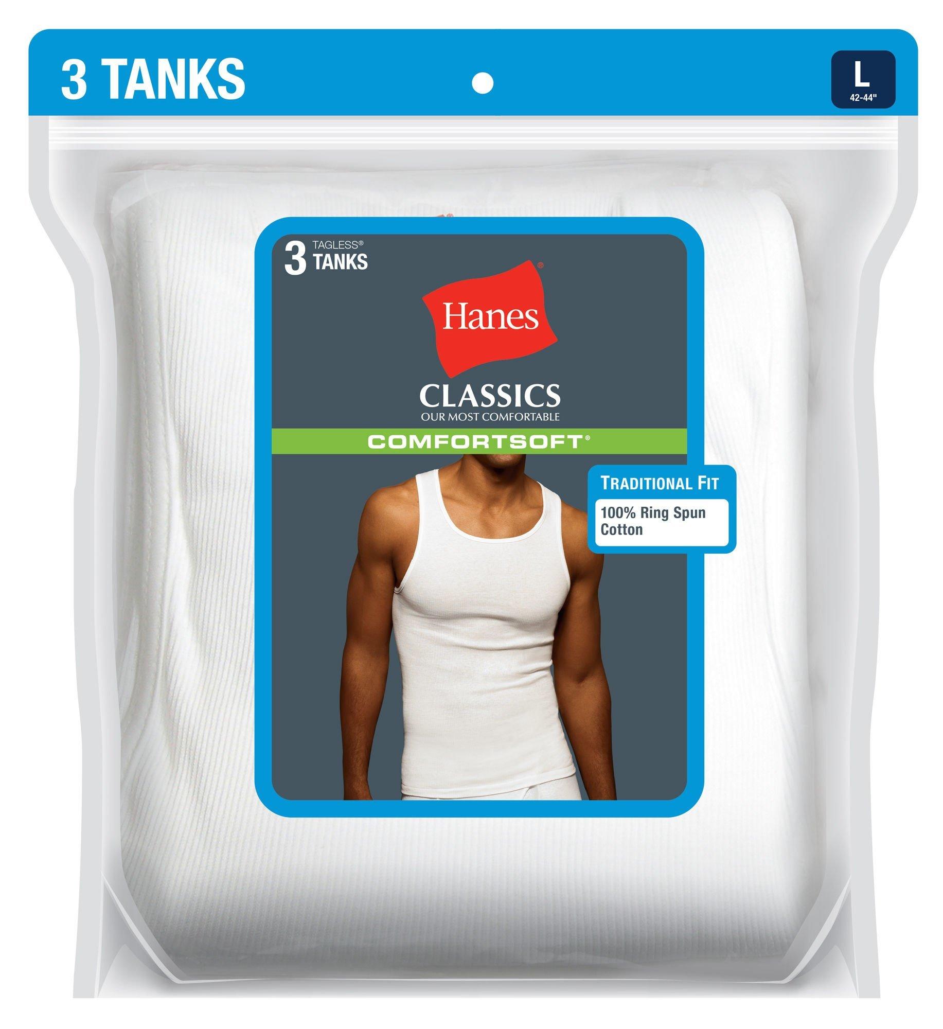 hanes sleeveless undershirts