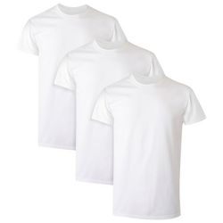 Hanes Mens 3-Pk. Cotton Crew Neck Tagless T-Shirts