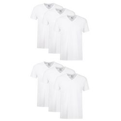 Hanes Mens 6-Pk. Cotton V-Neck Tagless T-Shirts