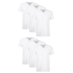 Mens 6-Pk. Cotton V-Neck Tagless T-Shirts