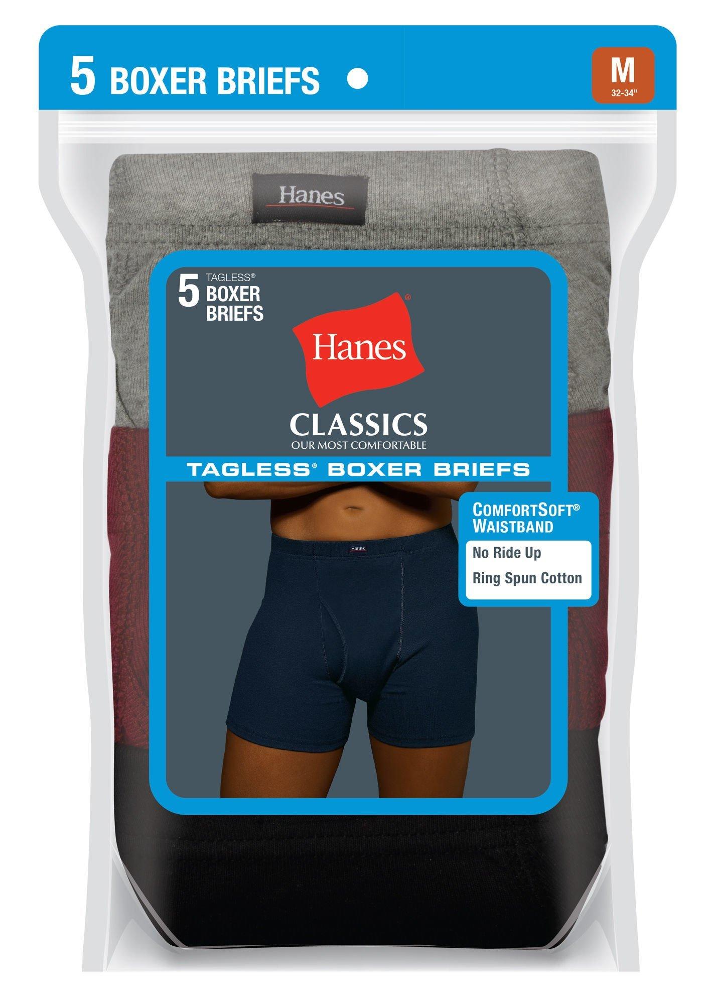 HANES Boys' Ultimate Boxer Brief W/ ComfortSoft Waistband, 5-Pack