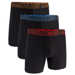 Under Armour Mens 3-Pk. Solid Branded Boxer Briefs