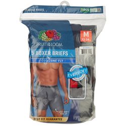 Fruit of the Loom Mens 5-pk. Tag Free Cotton Boxer Briefs