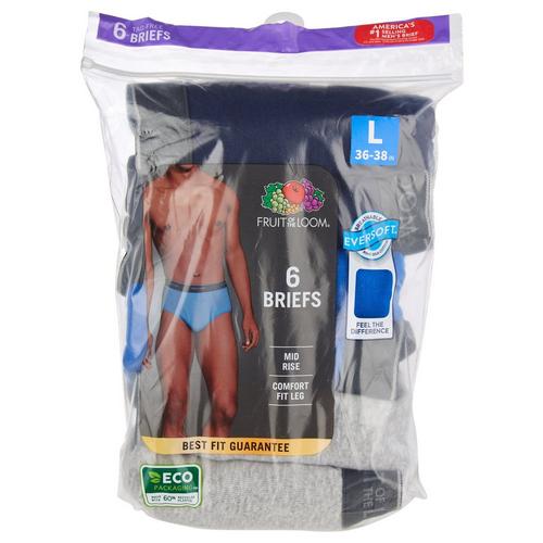 Fruit of the Loom Mens 6-pk. Cotton Briefs