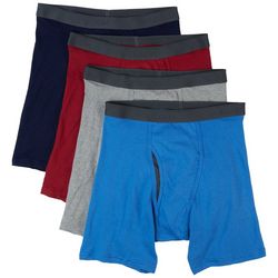 Fruit of the Loom Mens 4-pk. Colorful Solid Boxers